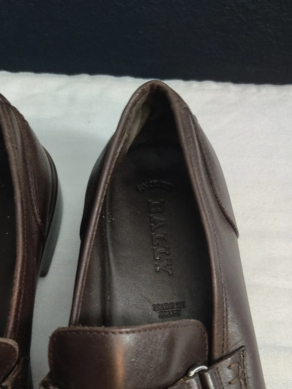 Bally Luxury Made In Italy Brown Leather Tassel Loafers Big Boy 5.5/ Women's 7